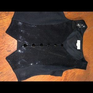 Stunning black evening out vest